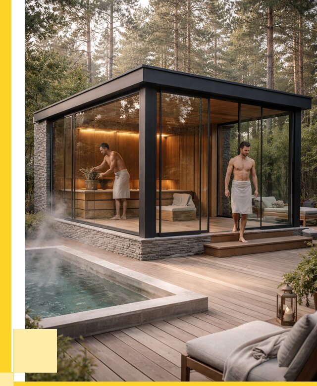 Стеклянные бани и двери в Североуральске от 463545 р. | ЭриданСву