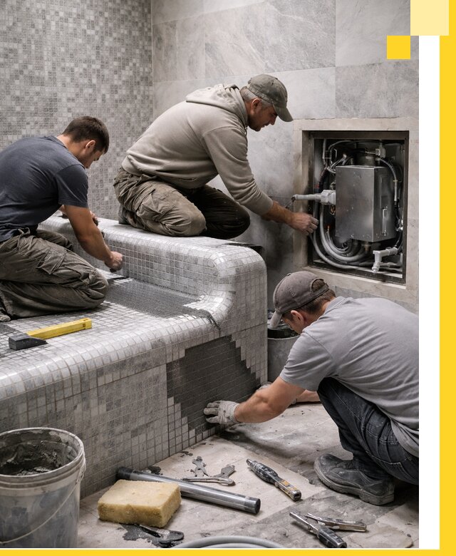 Проекты хамамов под ключ в Североуральске и дизайн и строительство