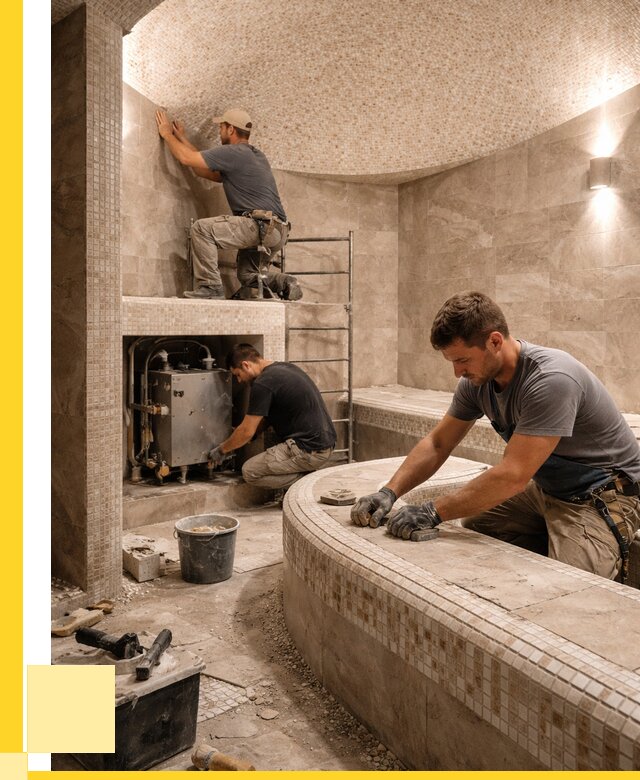 Монтаж хамамов под ключ в Североуральске от 257525 р. ЭриданСву