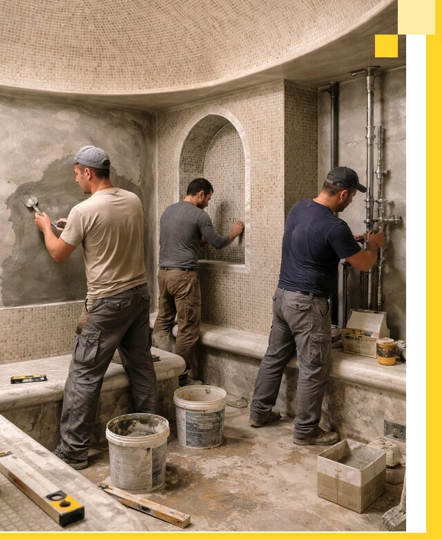 Профессиональный монтаж хамамов под ключ в Североуральске с гарантией