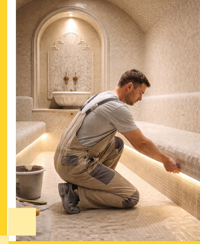 Отделка хамамов под ключ в Североуральске от 5666 р. | ЭриданСву