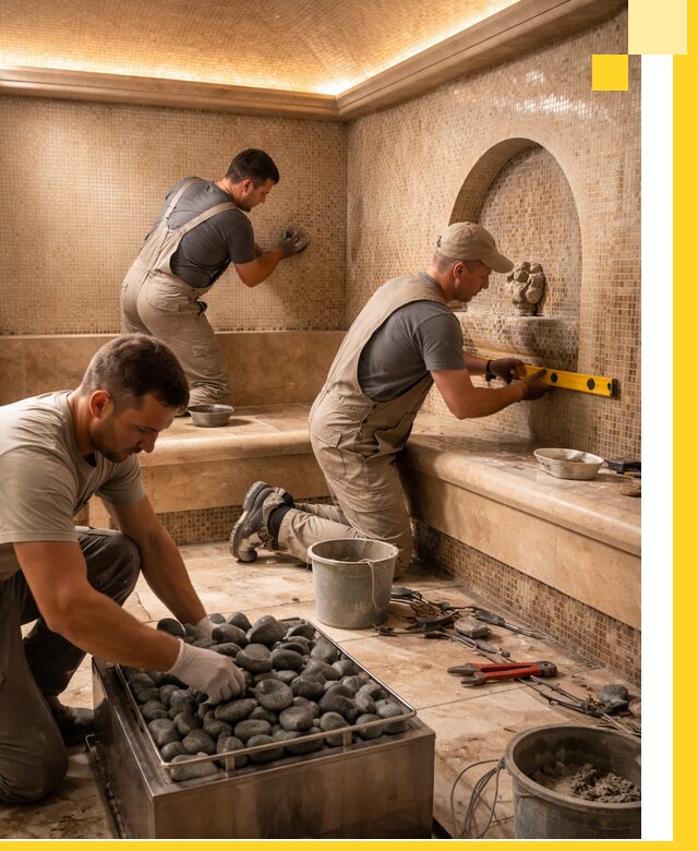 Проектирование и строительство хамама и сауны в Североуральске