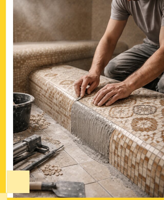 Плитка для хамама под ключ в Североуральске от 3605 р. | ЭриданСву