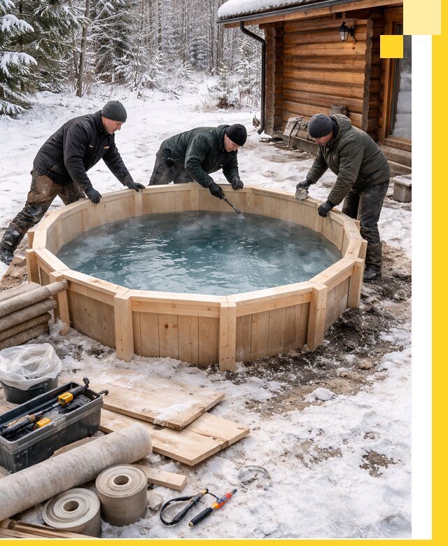 Изготовление и установка ледяных купелей под ключ в Североуральске