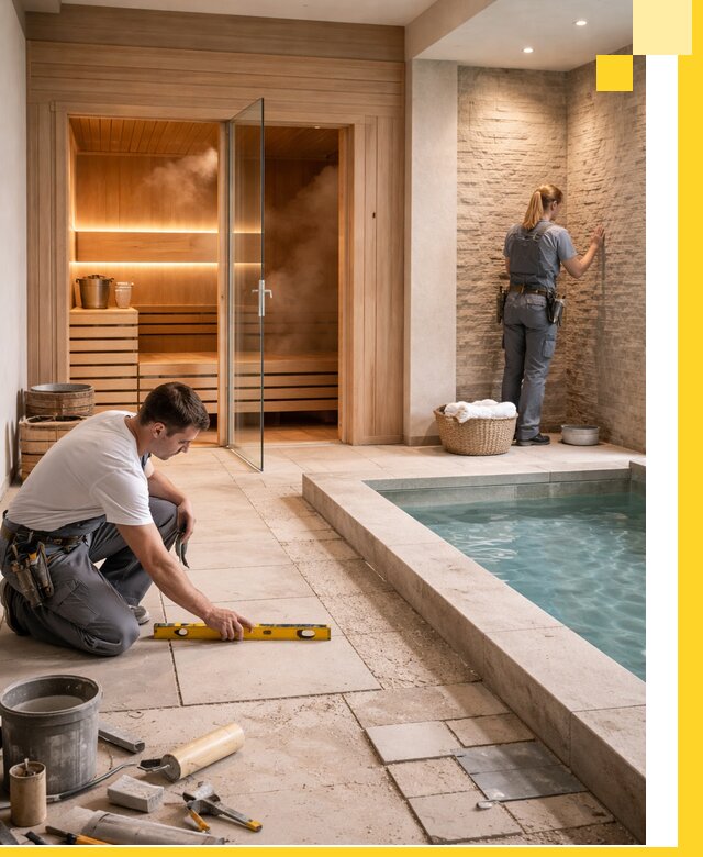 Комплексный дизайн и отделка интерьеров SPA под ключ в Североуральске